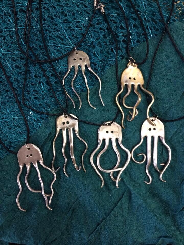 Fork Octopus Necklaces