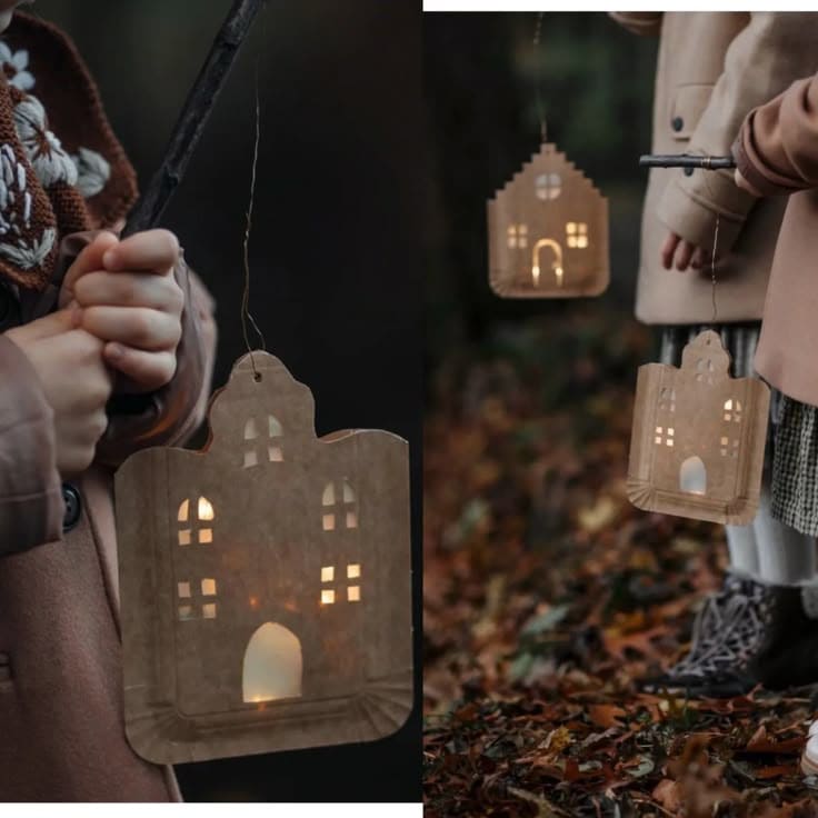 Glowing Paper House Lantern