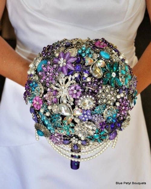 Radiant Brooch Bouquet for Weddings