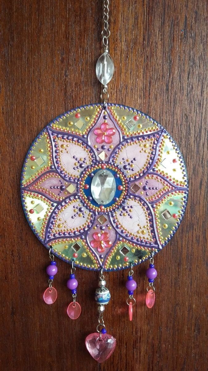 Dazzling Mandala CD Sun Catcher