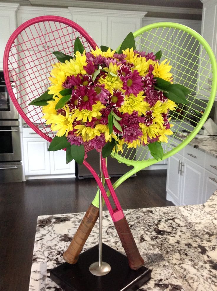 Cheerful Racket Floral Arrangement