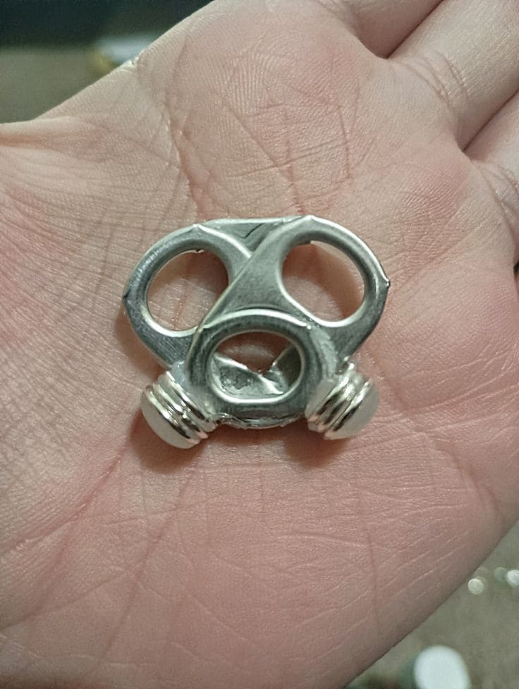 Soda Tab Mini Gas Mask Pendant