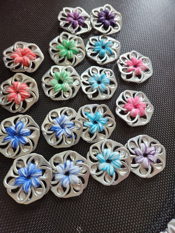 Soda Tab Flower Embellishments