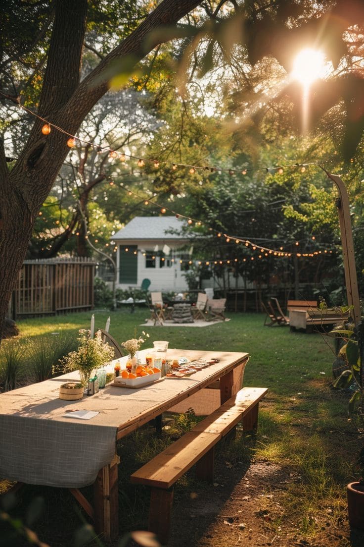 Enchanting Backyard Dining Under the Stars