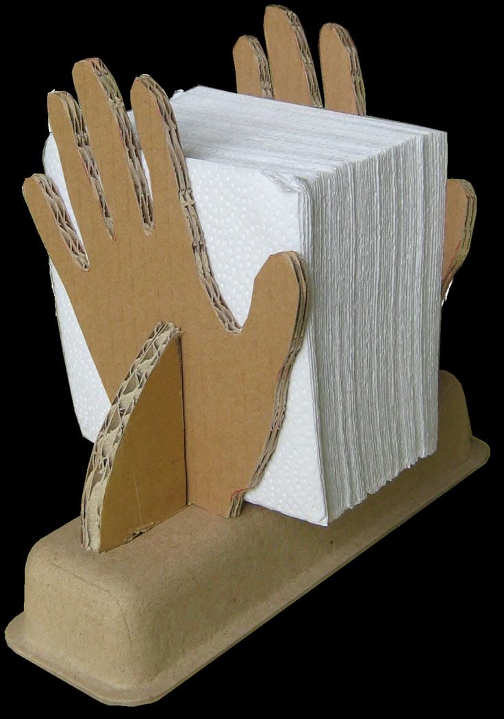 Handy Cardboard Napkin Holder