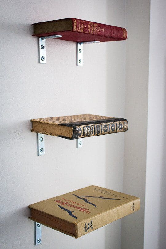 Creative Floating Book Shelf Illusion