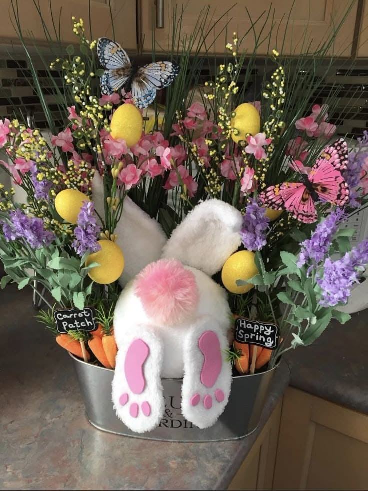 Bunny Garden Easter Centerpiece