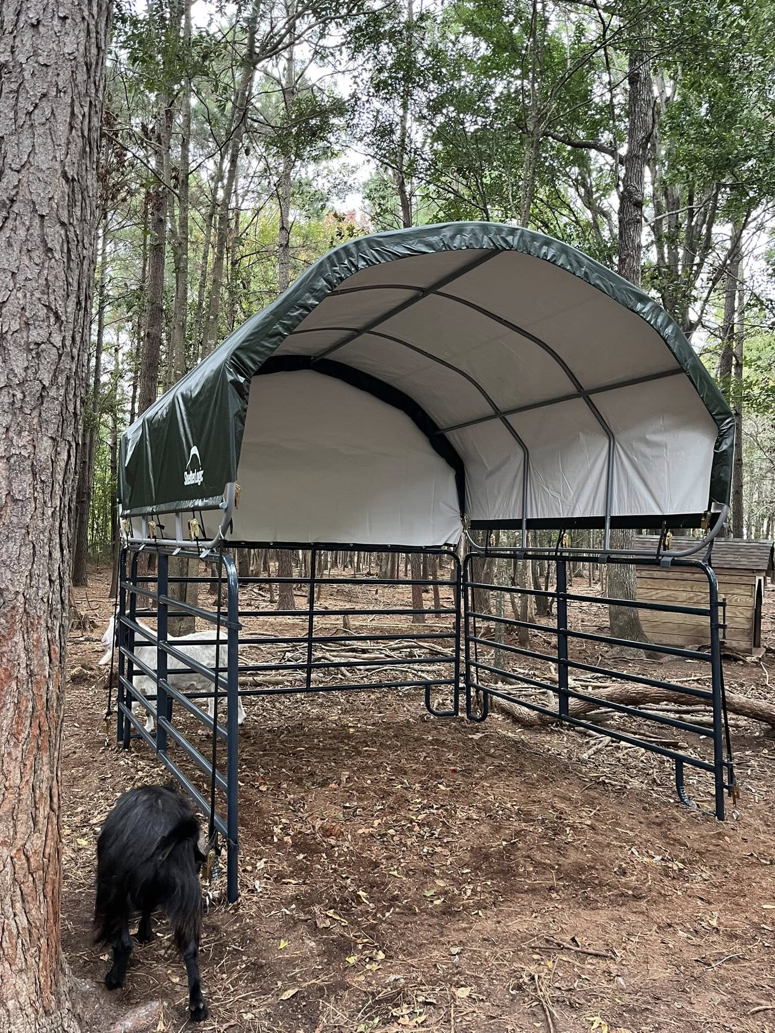 Portable Canopy Goat Shelter