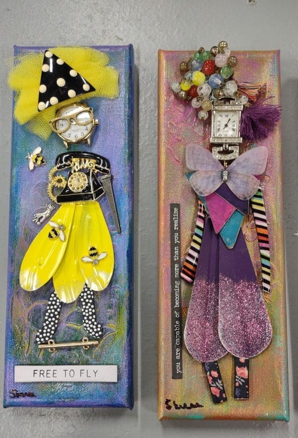 Whimsical Watch Doll Art