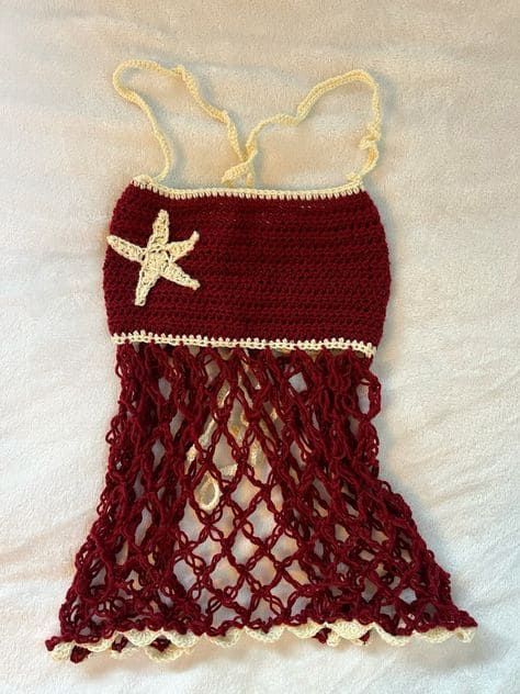 Crochet Mermaid Net Top