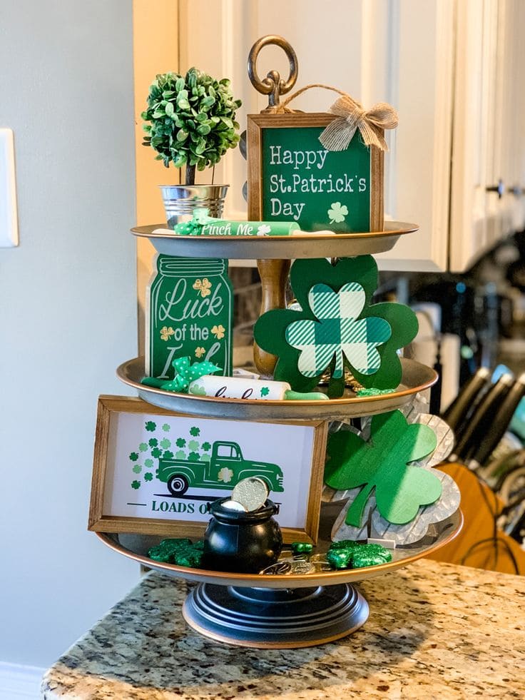 Festive Tiered Tray for Lucky Charm