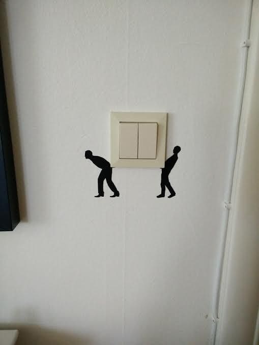 Hilarious Push-and-Pull Switch Art