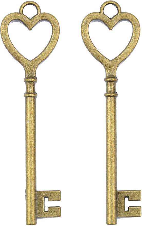 Shop heart-shaped vintage-style keys