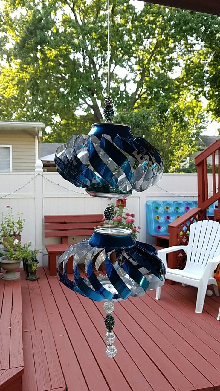 Soda Can Upcycled Wind Chime