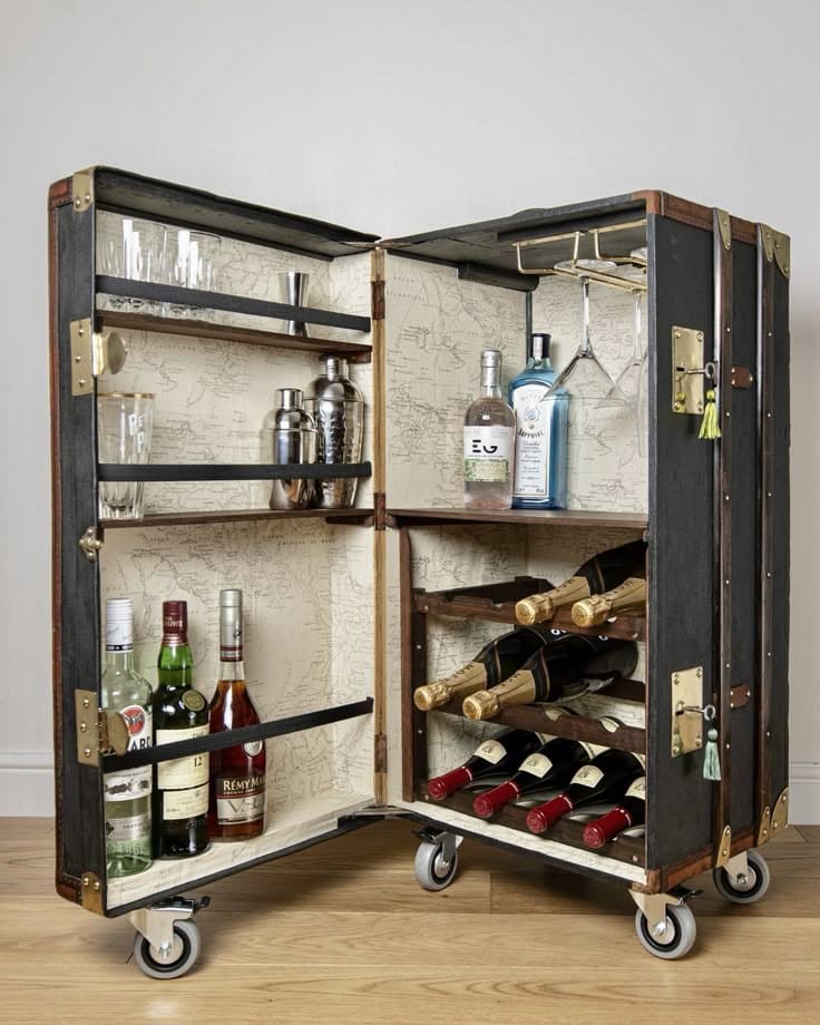 Sophisticated Suitcase Bar