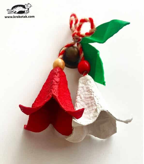 Egg Carton Bell Ornament