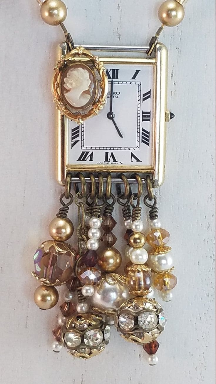Vintage Charm Watch Pendant Creation