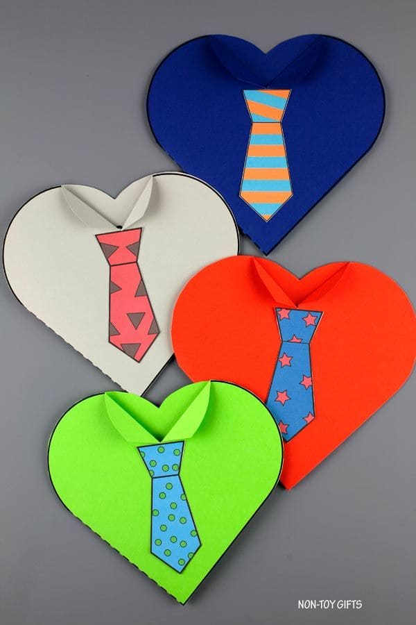 Heart-shaped Fathers Day Card