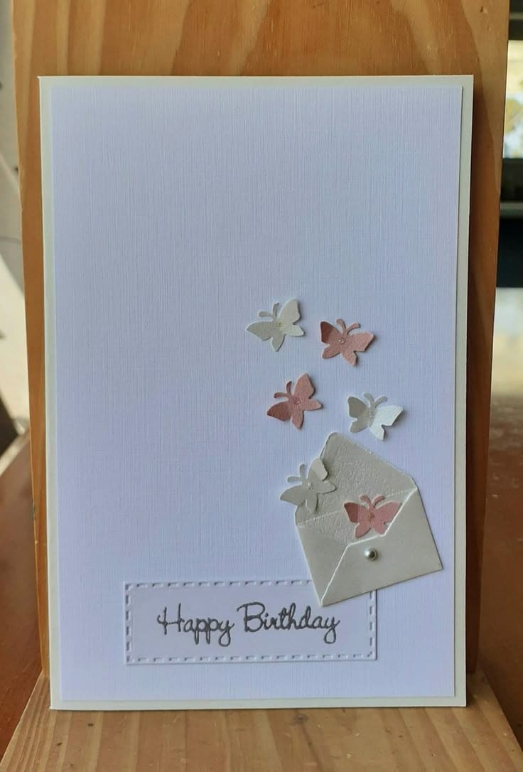 Elegant Butterfly Envelope Birthday Card DIY