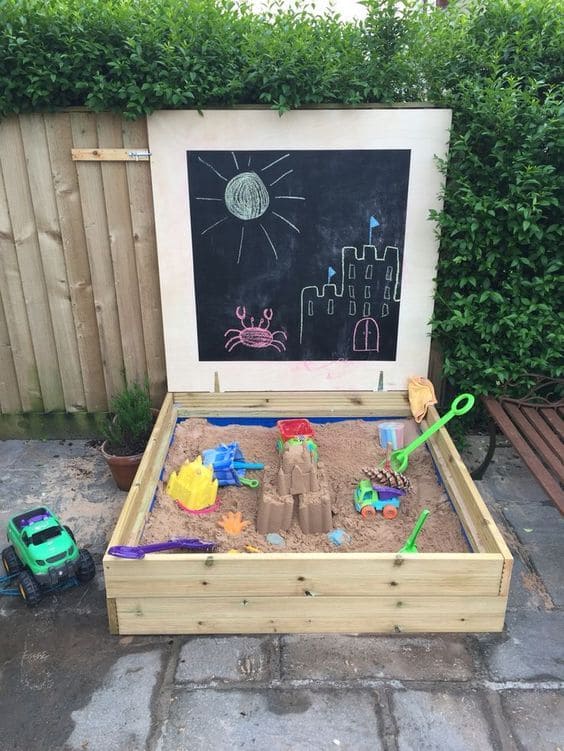 Charming Chalkboard Sandbox Creative Retreat