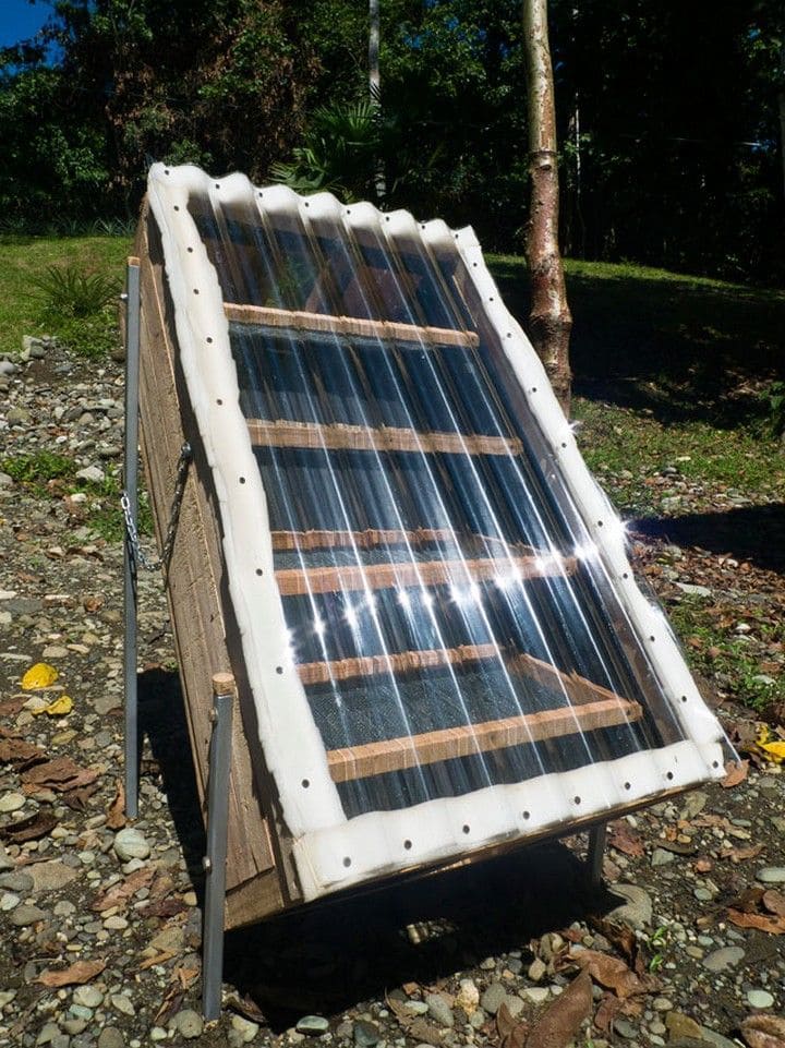 Angled Corrugated Solar Drying Box