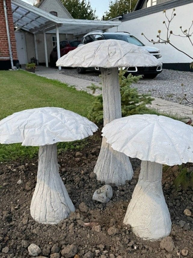 Giant Cement Toadstools