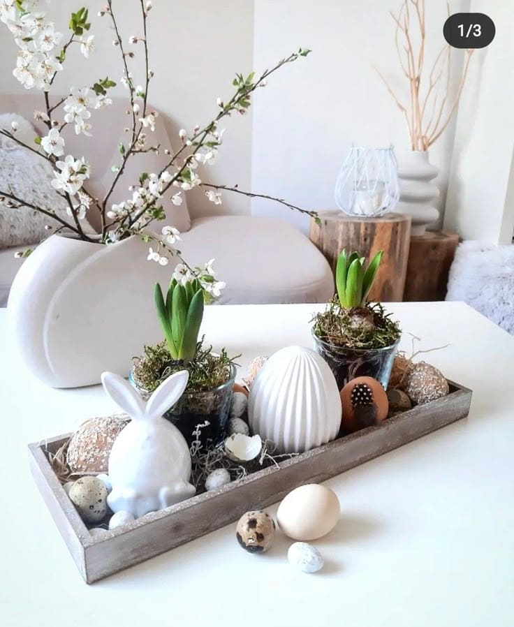 Elegant Rustic Charm Easter Display