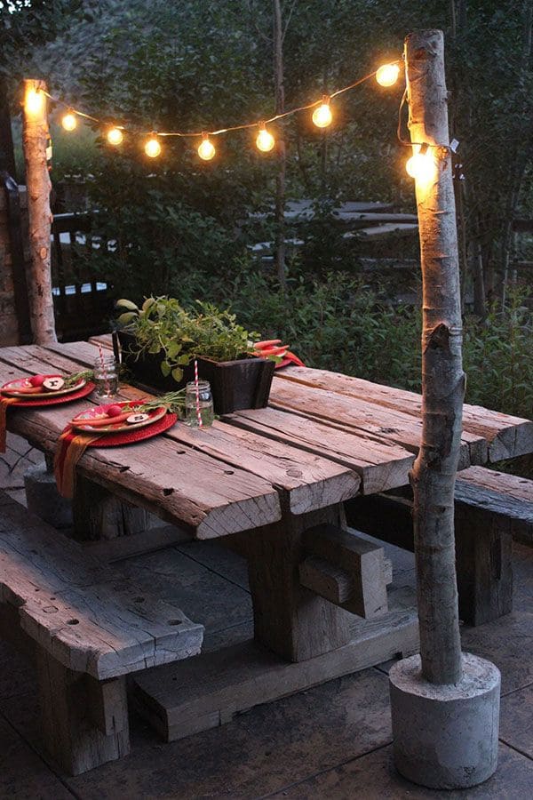 Rustic Charm Picnic Table