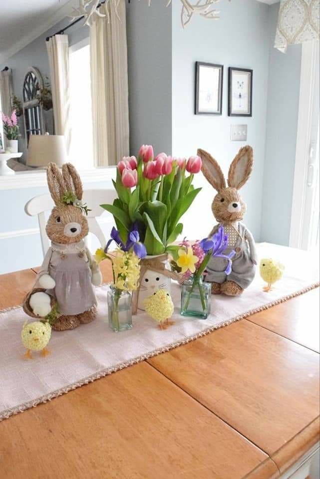 Charming Bunny Garden Easter Tablescape