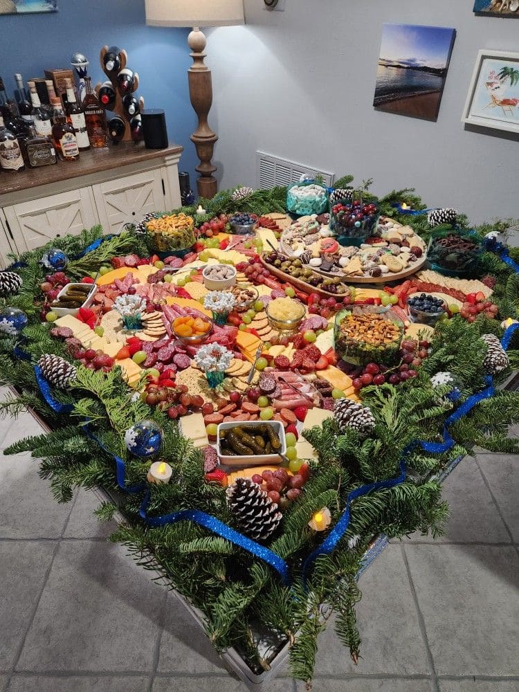 Festive Winter Wonderland Grazing Table