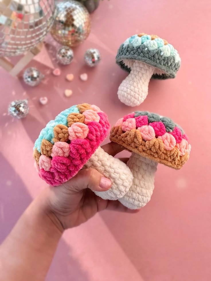 Mushroom Plush Crochet Project