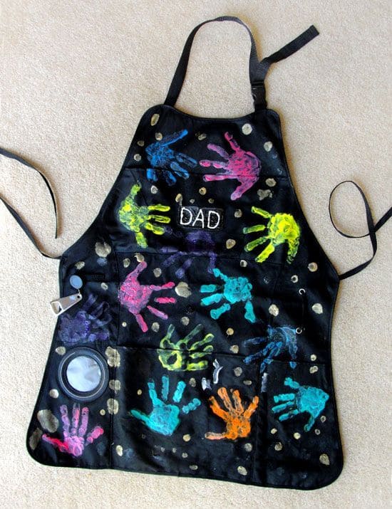 Handprint Apron for Dad