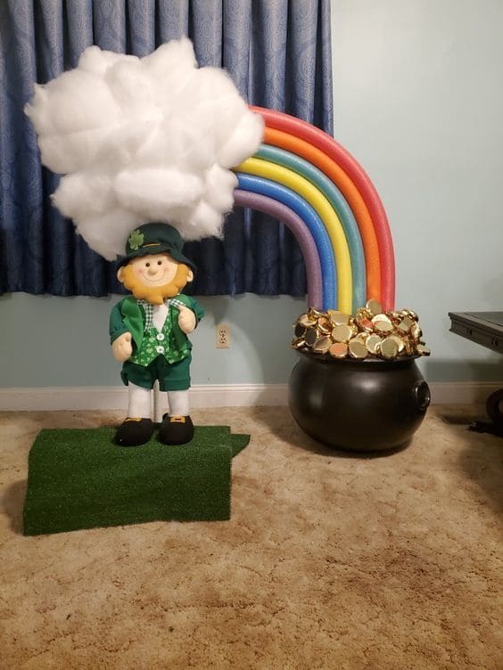 Magical St. Patricks Day Leprechaun Scene