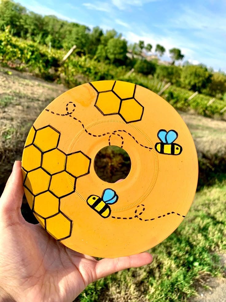 Whimsical Honeybee Haven Vinyl Art
