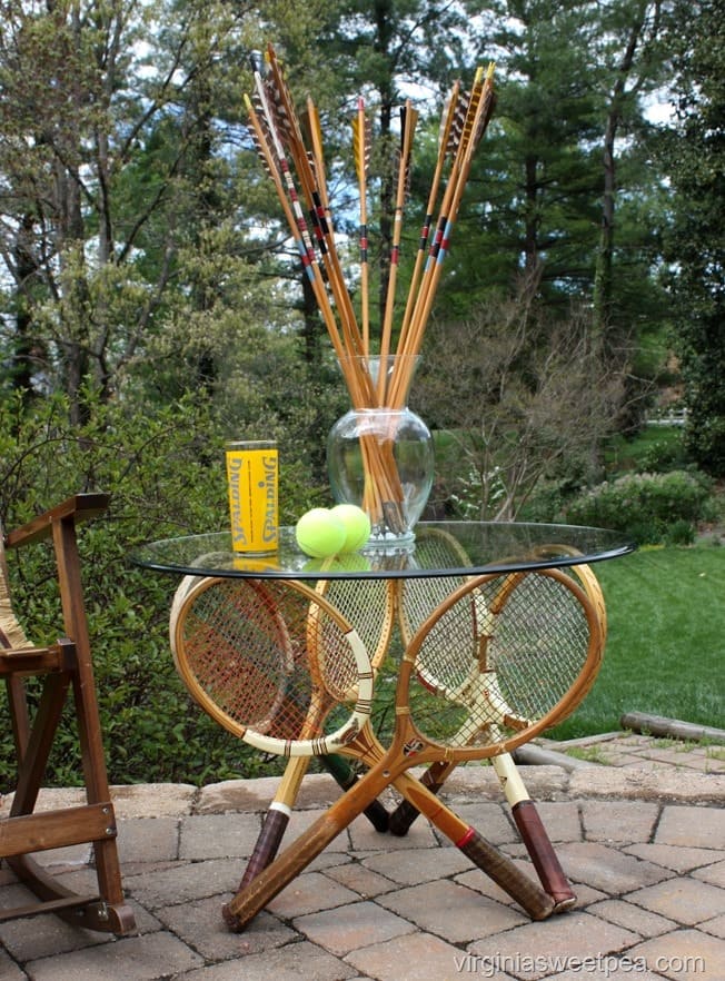 Charming Racket Patio Table