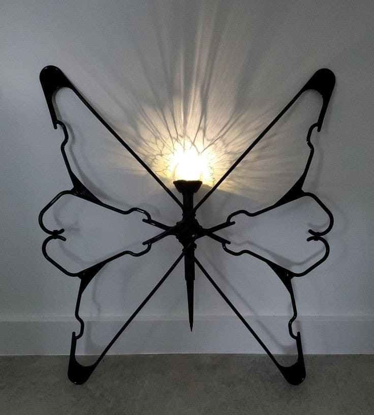Butterfly-Inspired Shadow Casting Solar Light