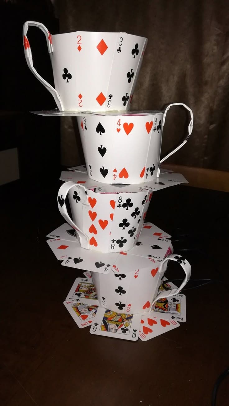 Fantastical Teacup Card Stack Wonder