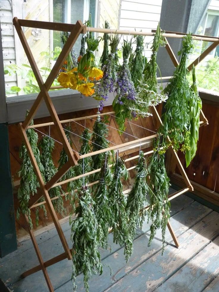 Multi-Level Hanging Herb Drying Rack