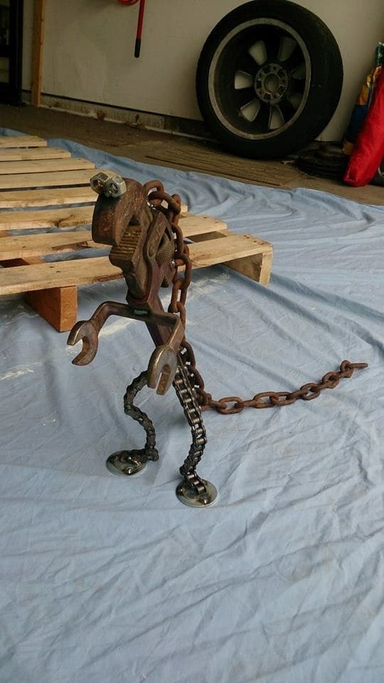 Scrap Metal Dinosaur DIY Creation