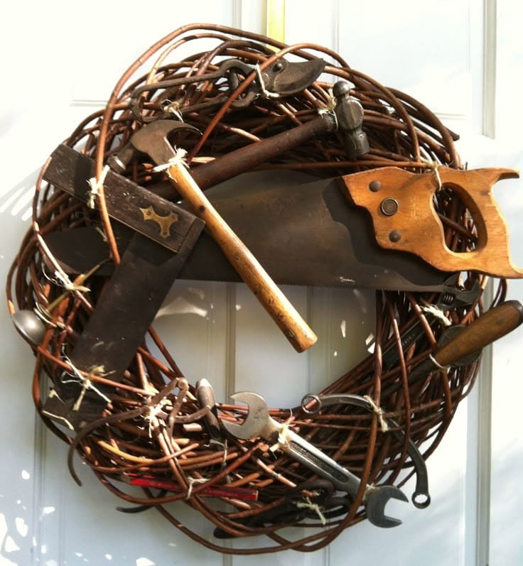 Rustic Handyman Wreath Welcome