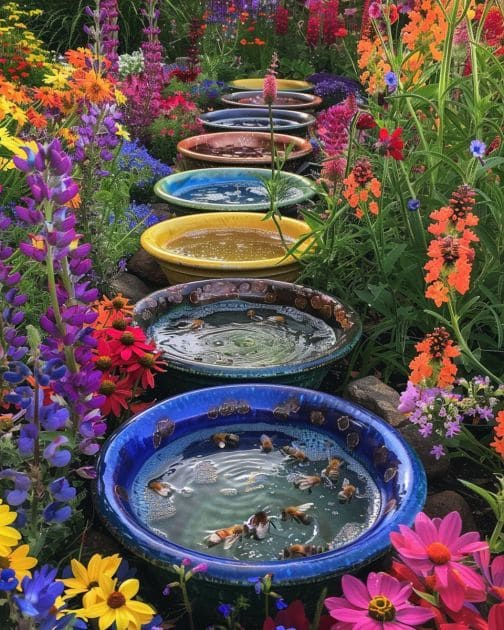 Rainbow Basin Birdbath Pathway