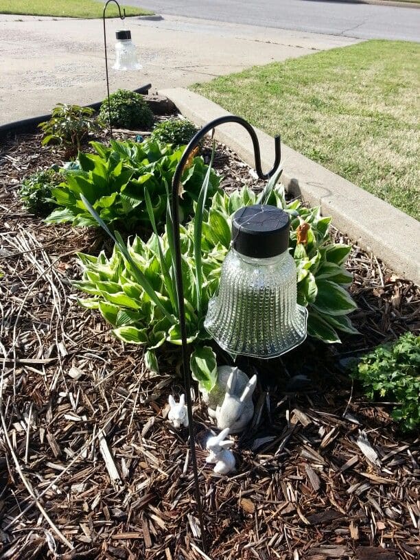 Curved Hook Garden Jar Lights