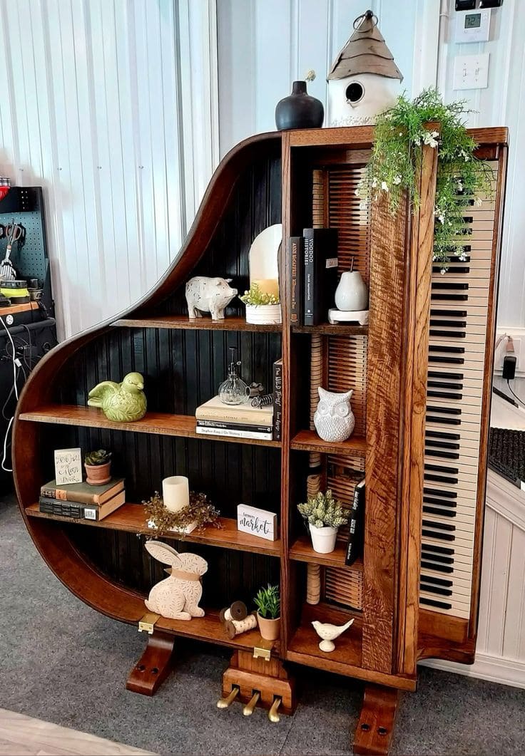 Piano Key Bookshelf Marvel