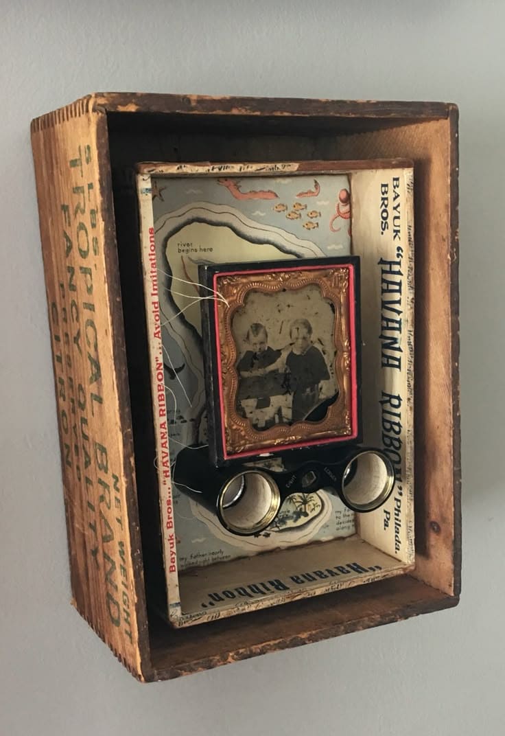Memory Box Diorama with Antique Viewfinder