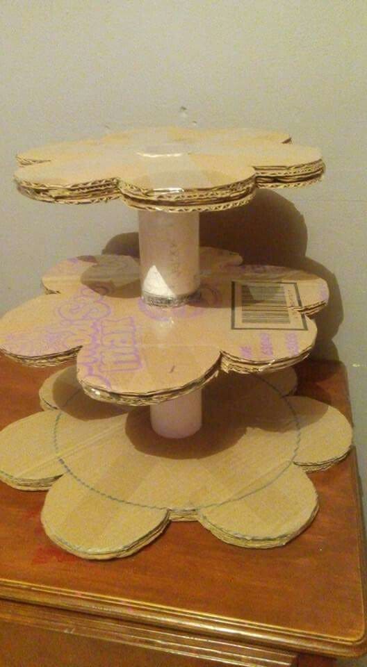 Blossoming Cardboard Stand