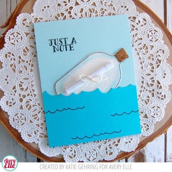Whimsical Message in a Bottle Card