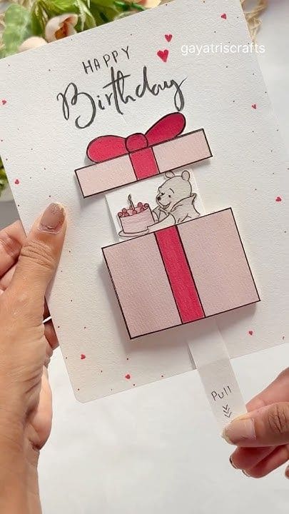 Adorable Pop-Up Surprise Birthday Card