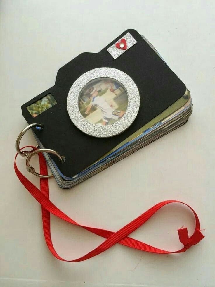 Camera-Shaped Mini Photo Album