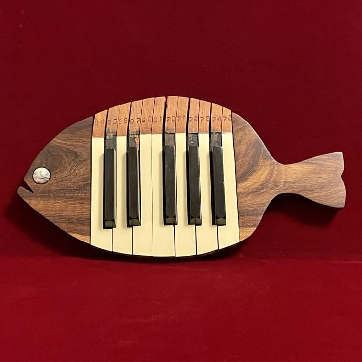 Fin-Tastic Piano Key Fish Art