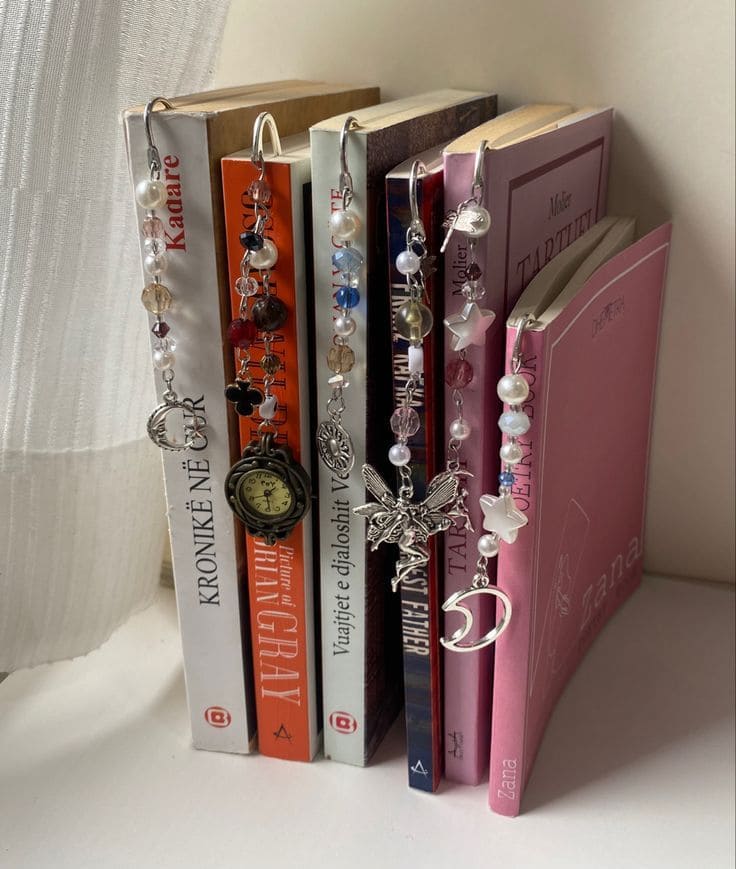 harming Bookmarks Made from Old Jewelry